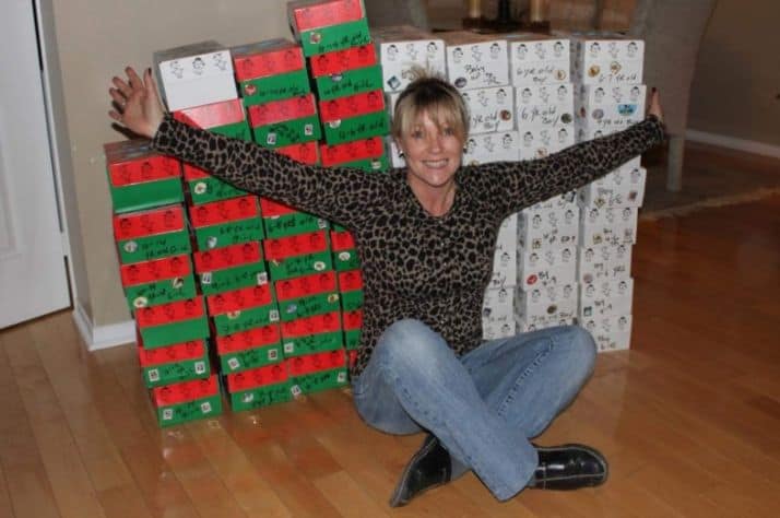 Volunteer Heather Wilson Gonsalves has donated over 1,000 shoeboxes to Operation Christmas Child in the past 12 years. | Supplied Photo