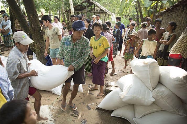 Food staples are among the critical supplies we are helping to provide through local church partners.