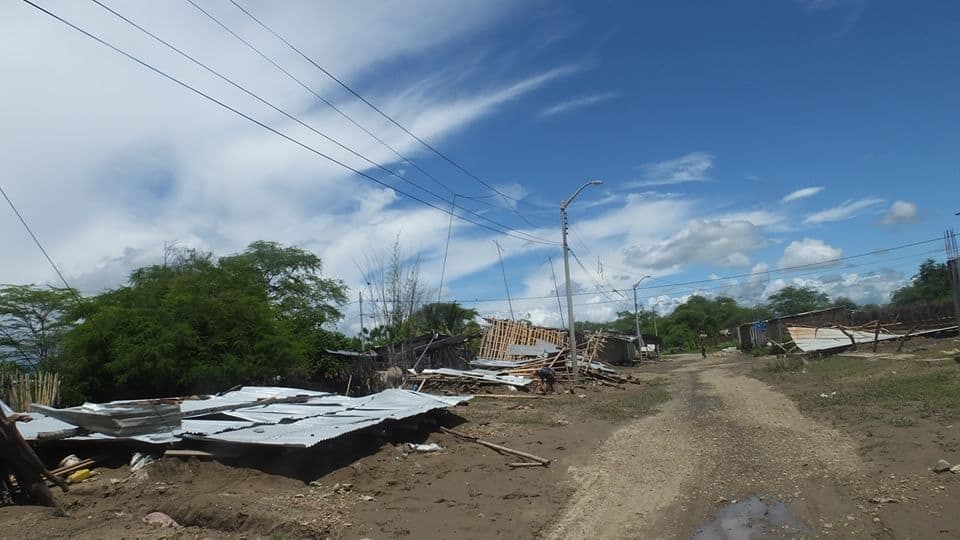 Homes destroyed in Peru