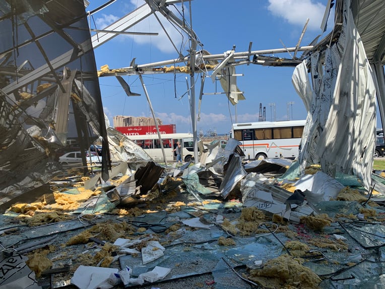 The explosion that rocked Beirut ripped through buildings miles away from the blast site.
