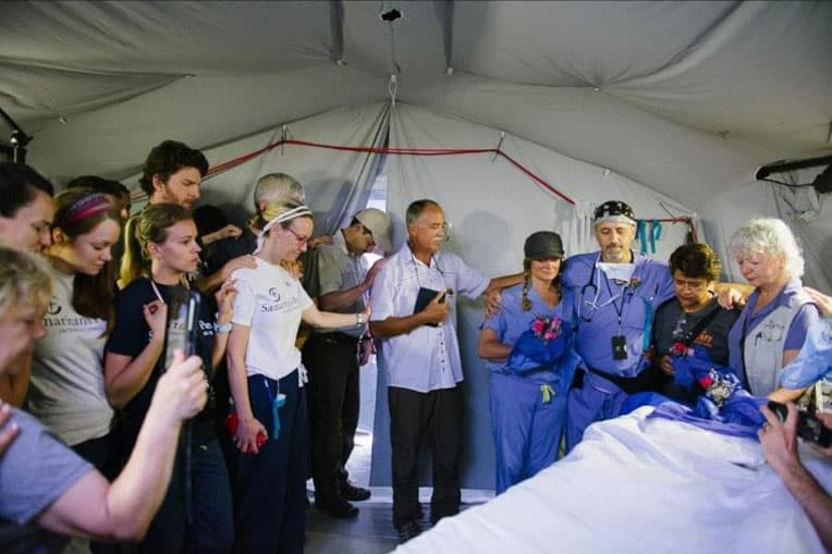 Ellen and Iyad were married in Ecuador at our Emergency Field Hospital.