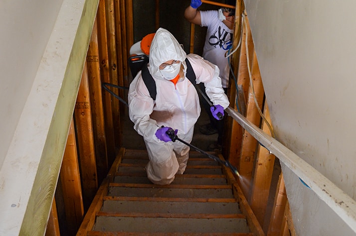 Samaritan's Purse Canada is sending anti-mold spray, Tyvek suits, and more to the Northwest Territories like those used by our disaster relief teams around the country.