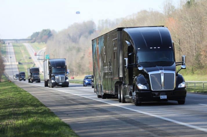 Our trucks left North Carolina on March 28 to transport the field hospital to New York.