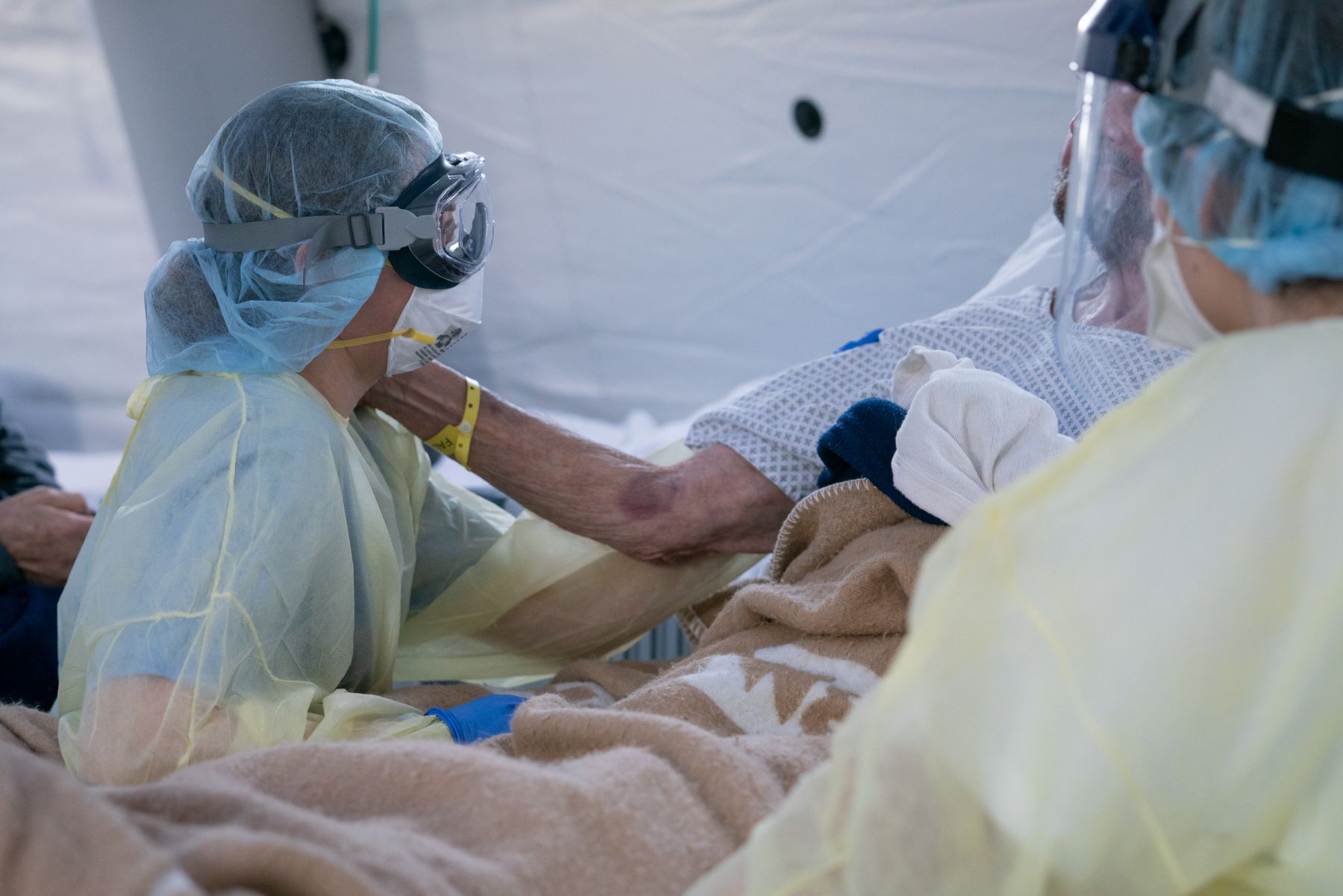 A patient, unable to speak, still found a way to communicate his appreciation for his nurse, Alyssa, at the Samaritan's Purse field hospital in Cremona, Italy.