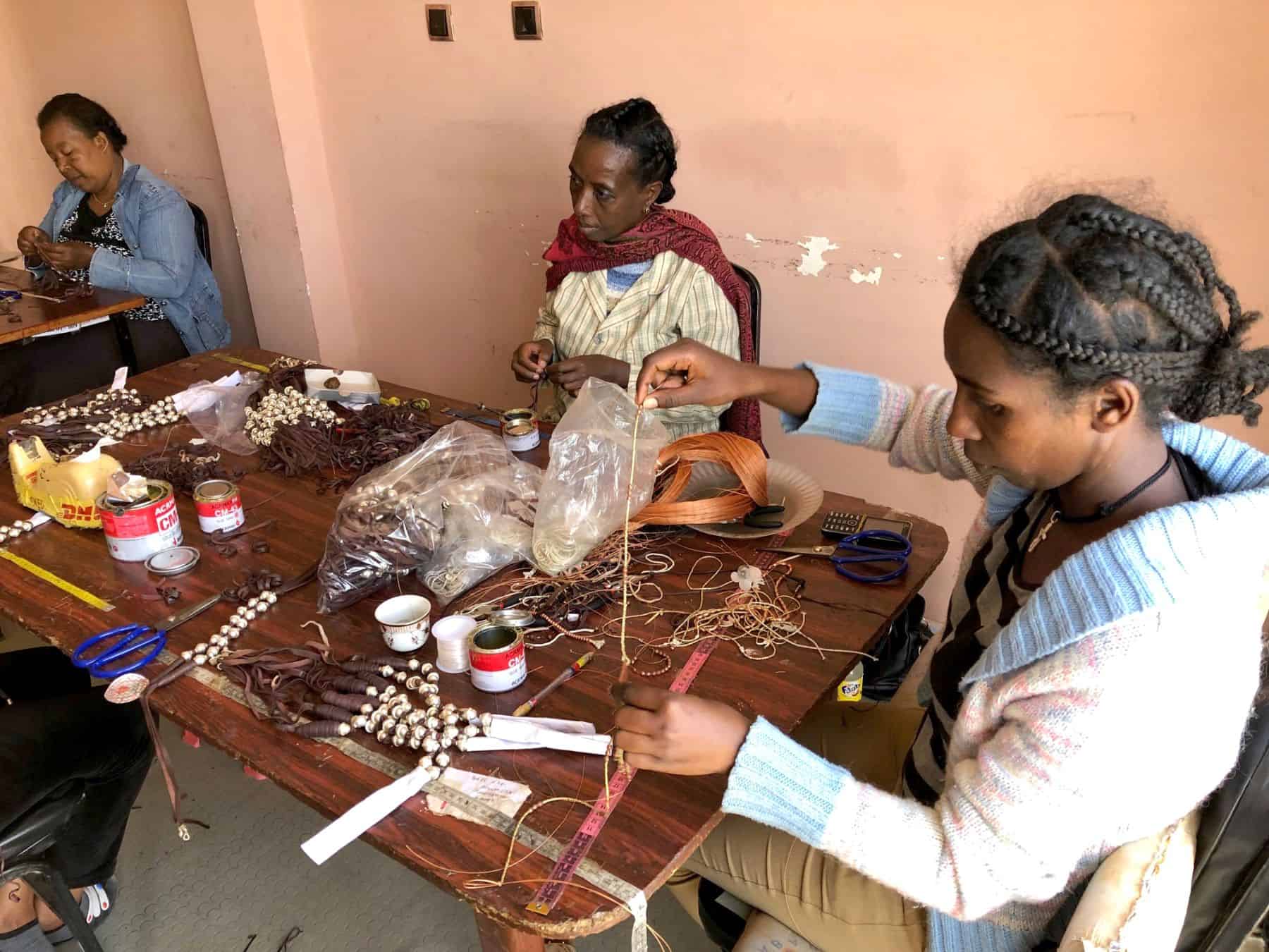 Vocational training, such as jewelry making, is just one of the skills offered to women who want to leave prostitution.