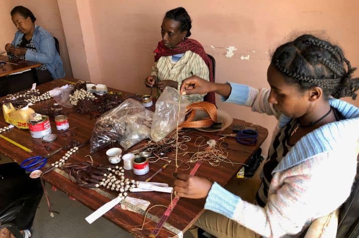 Vocational training, such as jewelry making, is just one of the skills offered to women who want to leave prostitution.