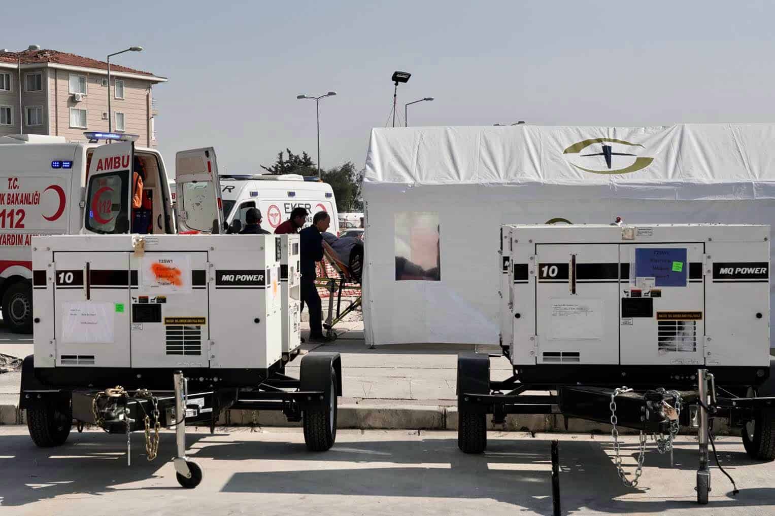 Patients are arriving in a stream of ambulance transports from surrounding communities.