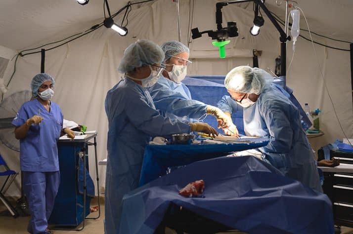 Our surgical teams provided quality, compassionate care in Jesus' Name at the Emergency Field Hospital in Mozambique.