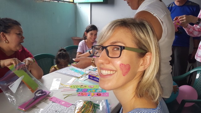 Garry Krushel's daughter Lindsay on their trip to El Salvador with OCC. (Supplied)