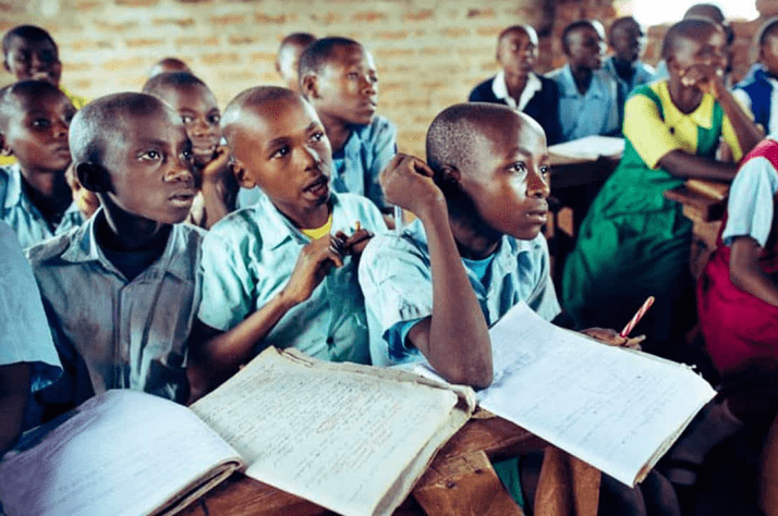 Students at Makuuni Primary School are eager to learn.