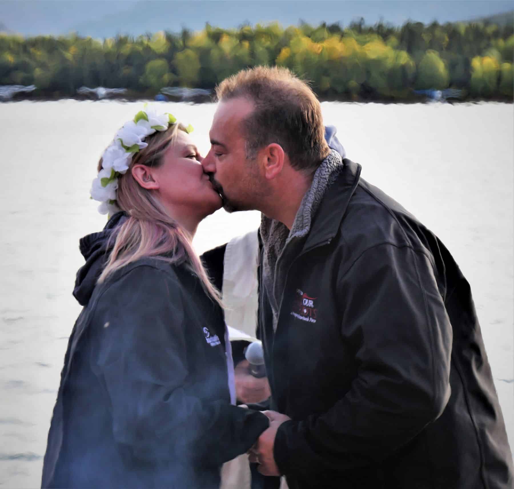 Two Canadian couples, including Patrick and Jennifer, renewed their wedding vows, pledging a new life with each other and with God in their marriage.
