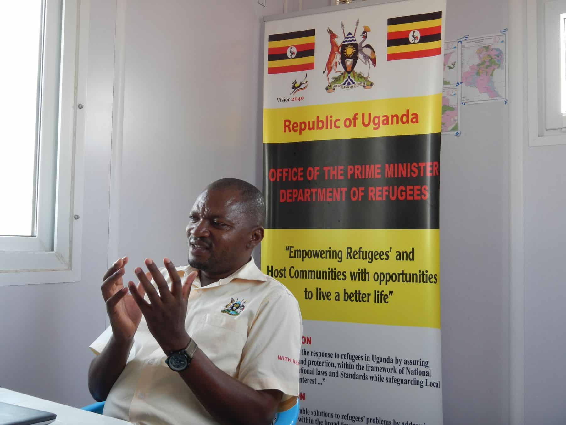 Robert Baryamwesiga, the Ugandan government’s chief administrator of the Bidibidi Settlement and its more than 272,000 residents, says: “We never had it in mind that we’d get this many refugees.”