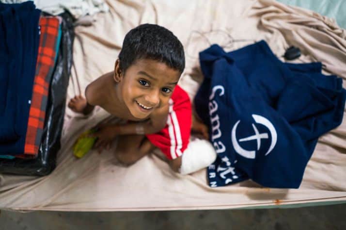 Syfed was treated at our partner hospital Memorial Christian Hospital in Bangladesh following a car accident.