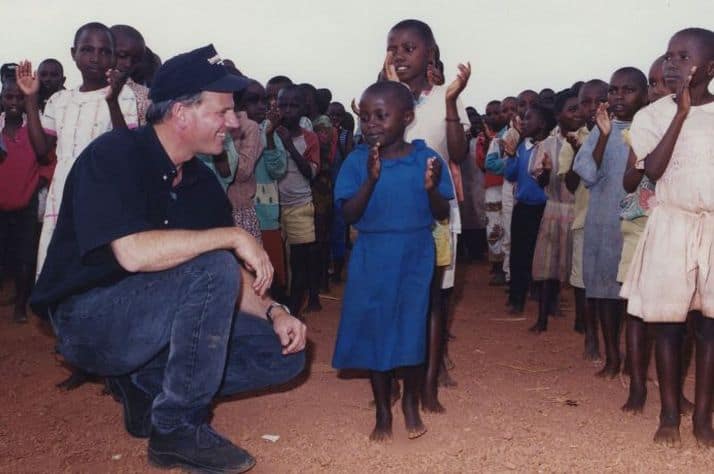 Samaritan's Purse President Franklin Graham greets children in Rwanda where we cared for hundreds of orphans whose families were killed during the genocide.