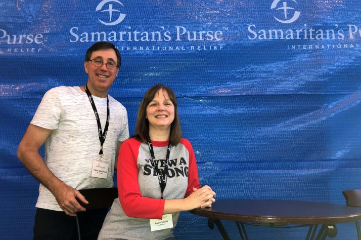 Mike Stroud, senior pastor of First Baptist Church in Wewahitchka, with his wife, Robin.