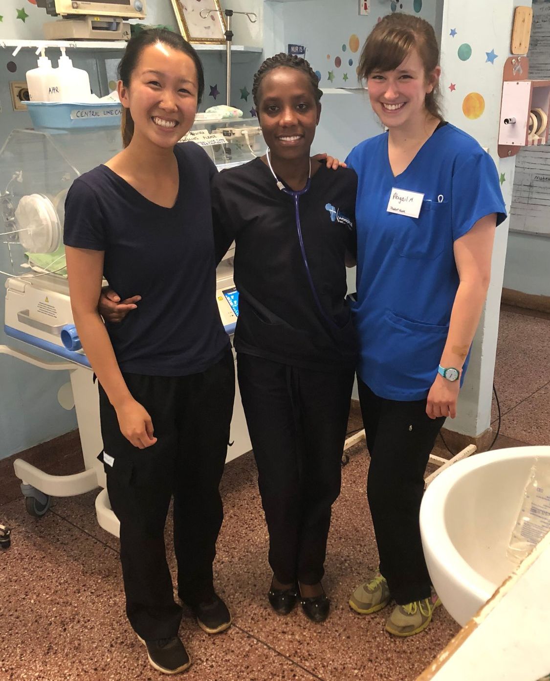 University of Calgary medical student Jessica Tjong (left) served with World Medical Mission at Kijabe Hospital in Kenya last summer.