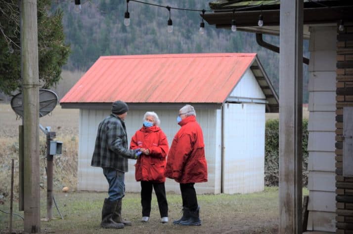Samaritans Purse helping with flooding in B.C., and ended up praying for a man.