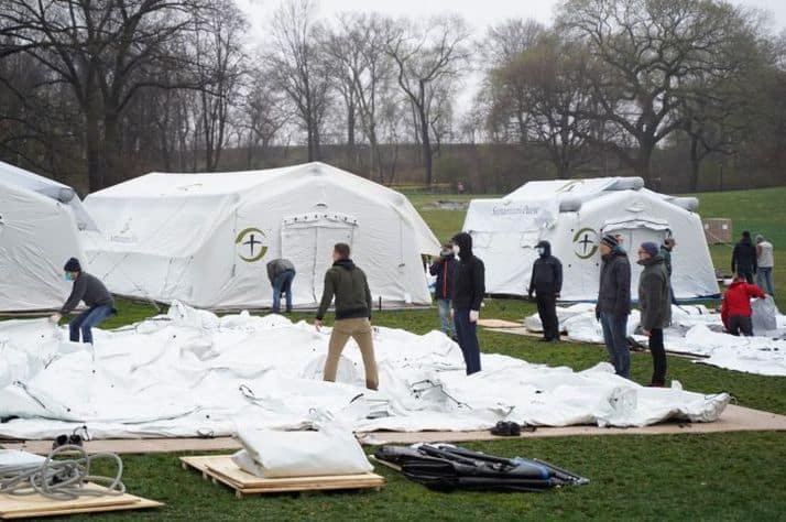 Our hospital is being set up in East Meadow in Central Park.