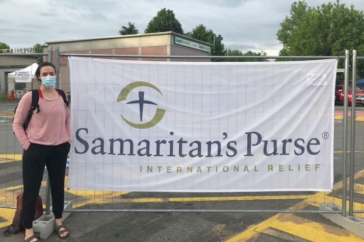 Red Deer nurse Trysta Plesants served on the frontlines of the COVID-19 pandemic with Samaritan's Purse in Cremona, Italy.