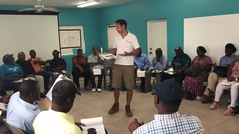We taught local church members how to provide relief and also share the Gospel.