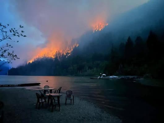 Wildfire on Vancouver Island