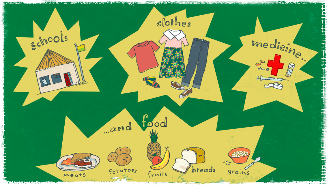 Money earned helps families pay for necessities