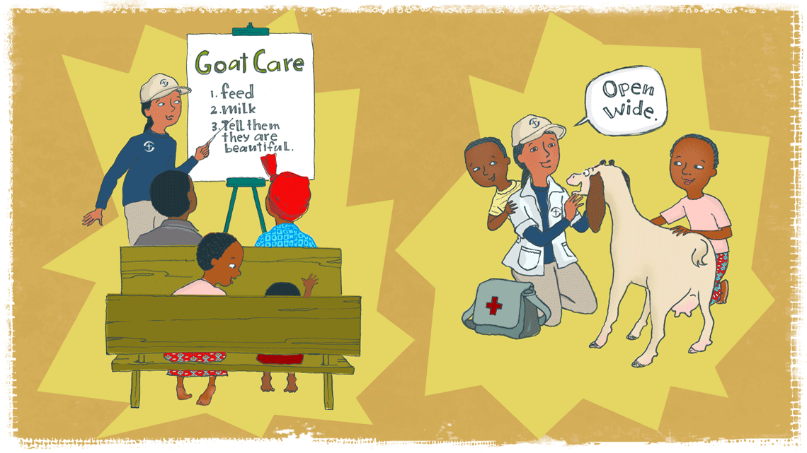 Through trainings and check-ups, we build relationships