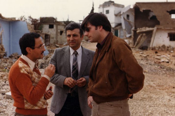 Sami Dagher (center) connects Franklin Graham (right) to opportunities for Samaritan's Purse to serve during the Lebanese Civil War.