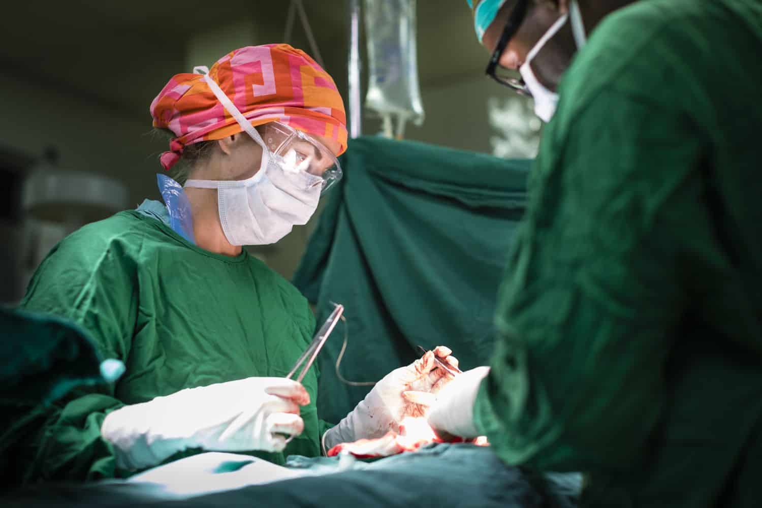 Dr. Conroy performs surgery to remove an ectopic pregnancy.