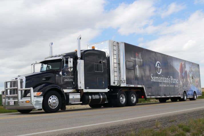 Samaritan's Purse Disaster Relief Units are loaded with specialized flood-recovery equipment.