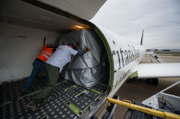 Samaritan's Purse DC-8 cargo plane brought the disaster team to northern Italy, along with 20 tonnes of tents and medical equipment they would need.