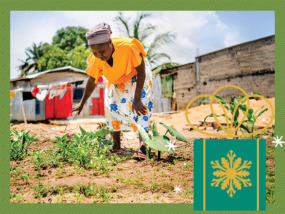 A food aid worker in a clean, professional kitchen prepares food, illustrating one of the many ways Samaritan's Purse is tackling the global hunger crisis.