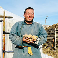 Portrait of Jamsranjar from Mongolia