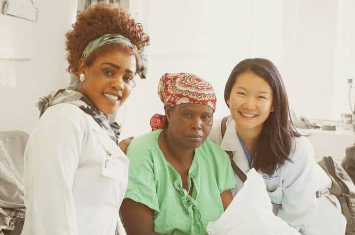 Canadian Internal Medicine Resident Molly Lin (right) recently served patients at Kenya’s Kijabe Hospital.