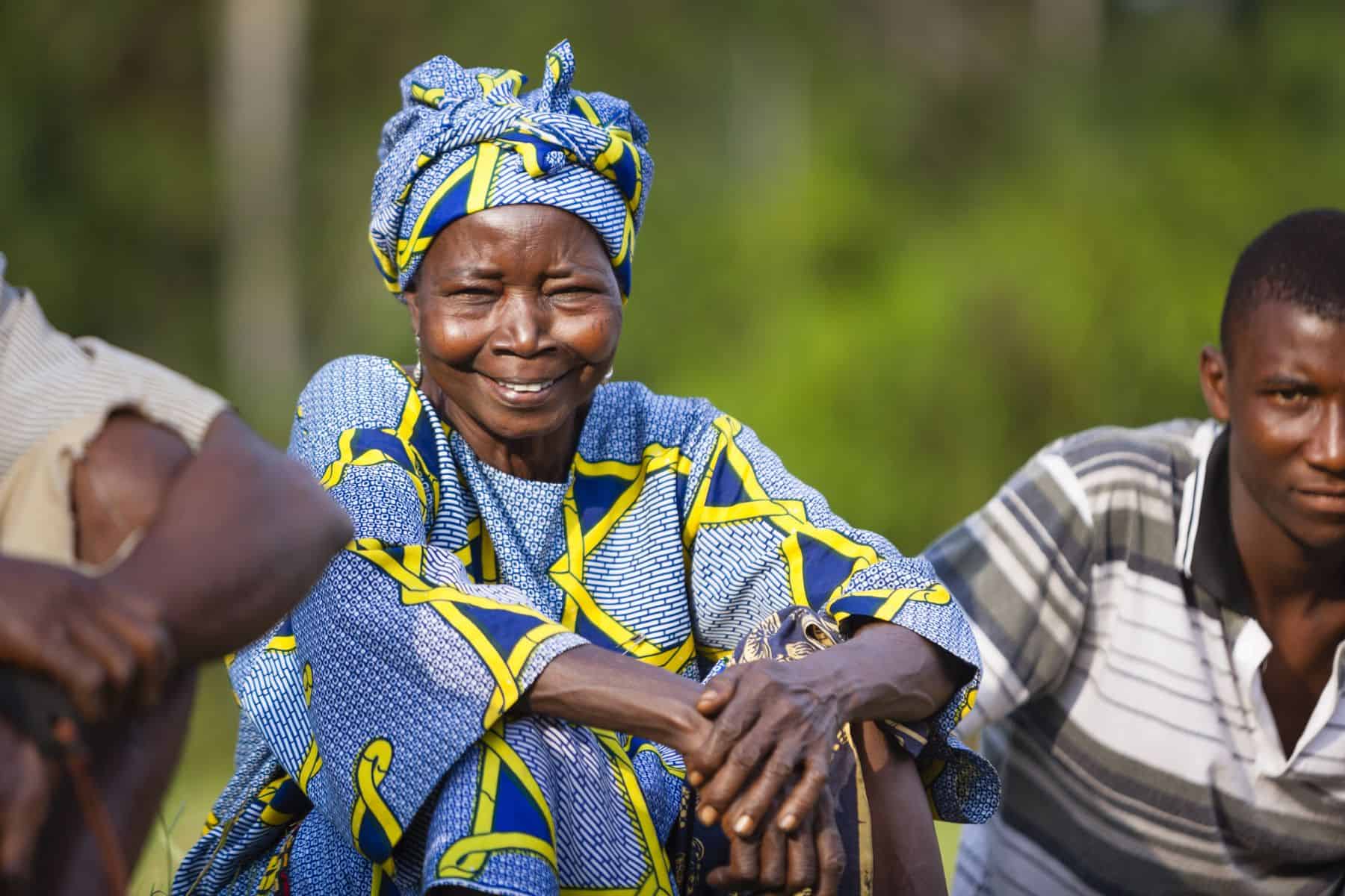 As Cissie helped harvest the fish, one elderly woman watched with a smile lighting up her face.