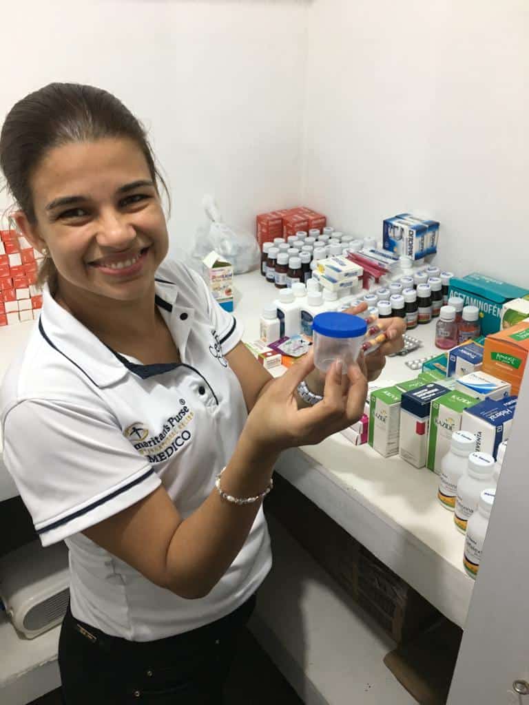 A Samaritan's Purse physician caring for children and mothers at the Center of Hope.