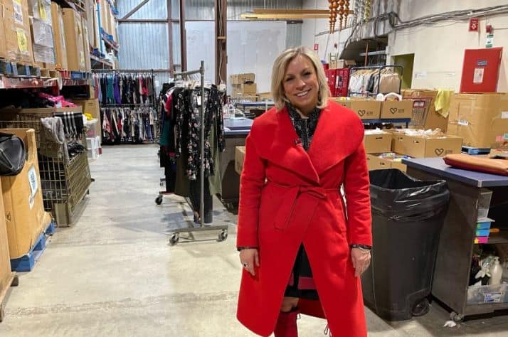 Longueuil resident Sonia Masseau is helping to deliver aid to Ukrainian refugees after a three-week humanitarian mission to the war zone. (Touria Izri/CTV News)