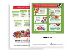How to Pack a Shoebox Flyer (Customizable)