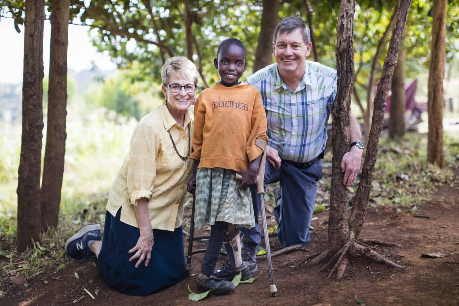 In Kenya, Read and Suzie crossed paths with Faith, who was born with spina bifada.